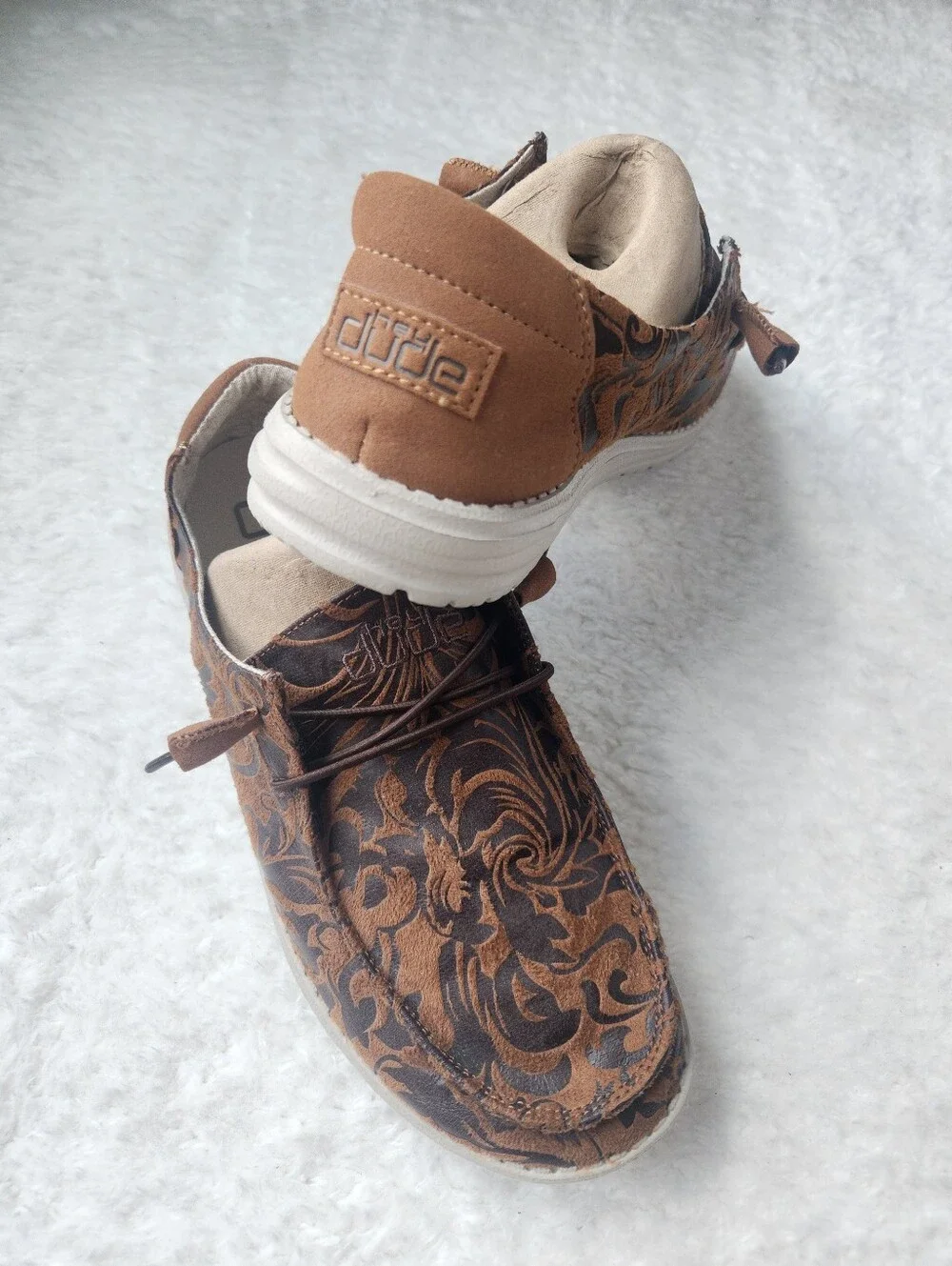 Hey Dude Womens Ranch Saddle Wendy Shoes - Picture 11 of 13